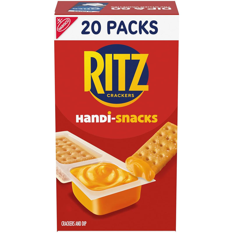 Handi-Snacks RITZ Crackers 'N Cheesy Dip Snack Packs. School Snacks. 20 Snack Packs