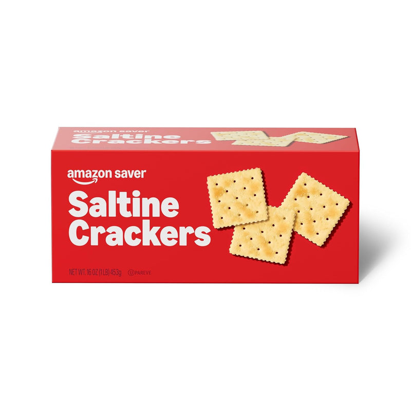 Amazon Saver. Saltine Crackers. 16 Oz (Previously Amazon Fresh. Packaging May Vary)