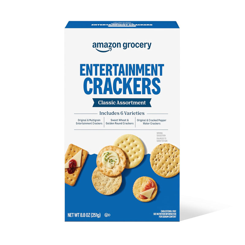 Amazon Grocery. Entertainment Crackers. Classic Assortment. 8.8 Oz