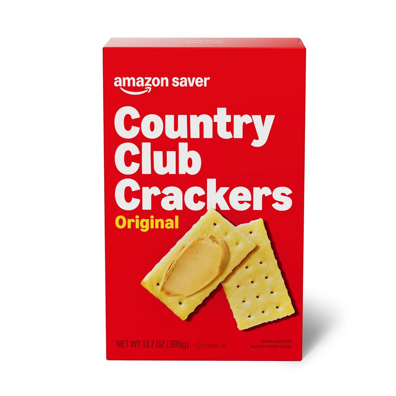 Amazon Saver. Original Country Club Crackers. 13.7 Oz (Previously Happy Belly. Packaging May Vary)