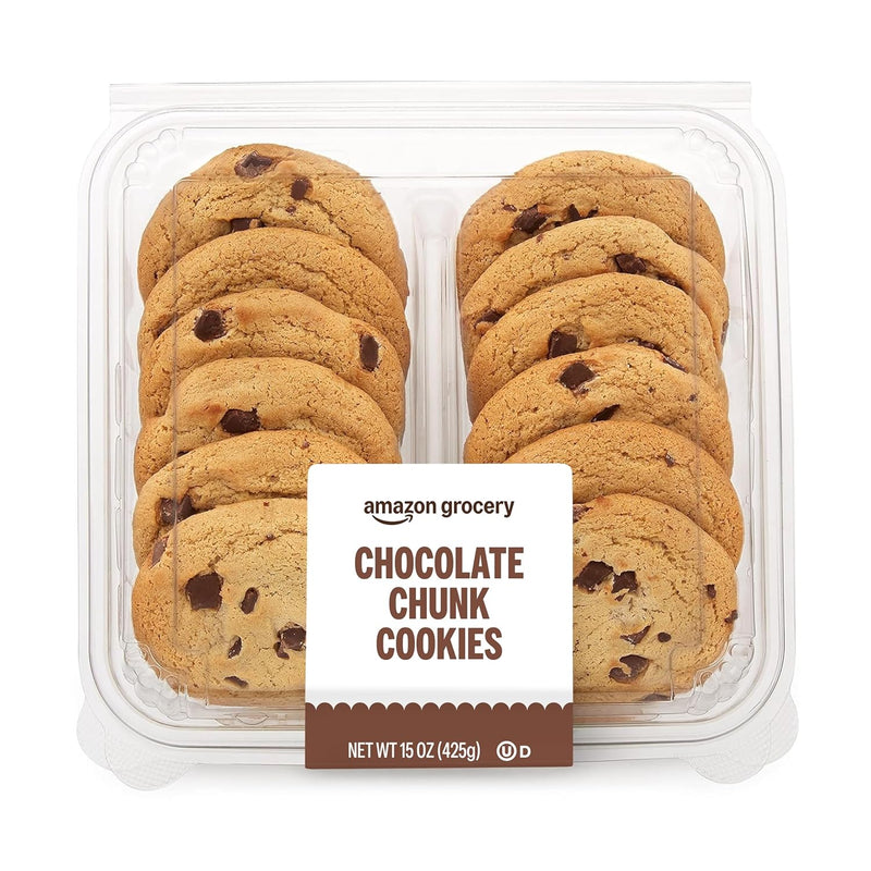 Amazon Grocery. Chocolate Chunk Cookies. 15 Oz. 12 Ct. Frozen (Previously Amazon Fresh. Packaging May Vary)