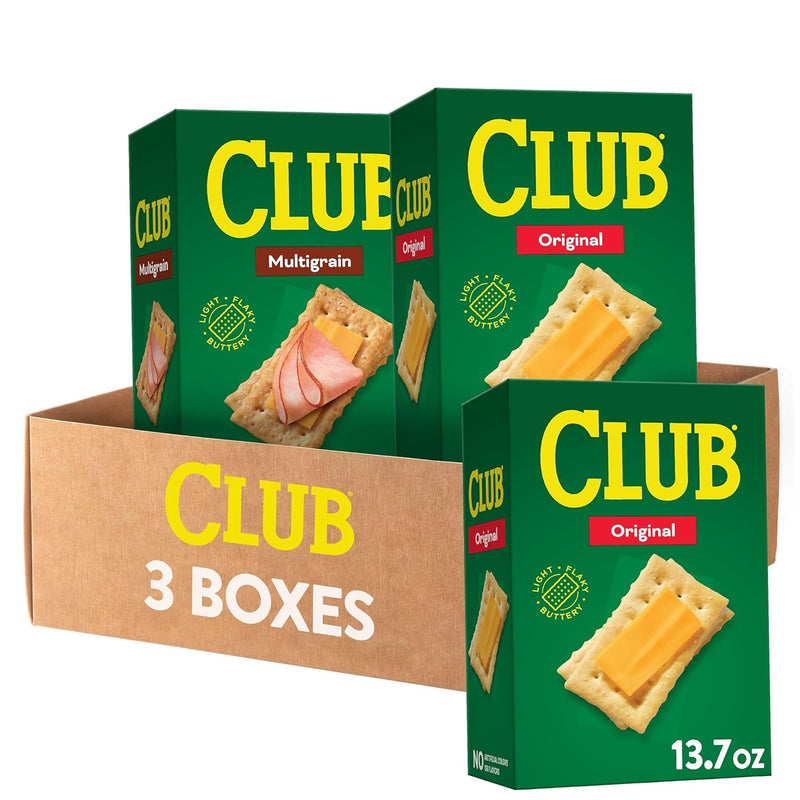 Club Crackers. Lunch Snacks. Snack Crackers. Variety Pack (3 Boxes)