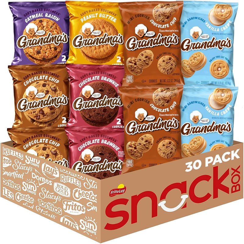Grandma's Cookies. Variety Pack. (Pack of 30)