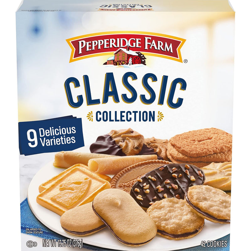 Pepperidge Farm Cookies Classic Collection. 9 Cookie Varieties. 13.25 Oz. Box